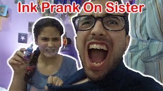 DISAPPEARING INK PRANK ON SISTER! (INSANE) REACTION