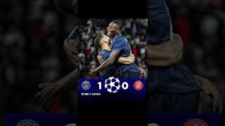 Paris Saint Germian won the match against Girona in the UEFA Champions League #psg #girona #ucl