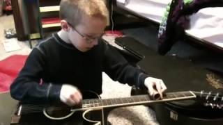 Luke (6 y/o) Slide Guitar Blues