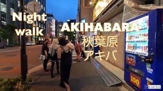 【Japan 4K】Night Walk AKIHABARA 秋葉原 There are cute maids and lots of people.Tokyo GoPro HERO 10