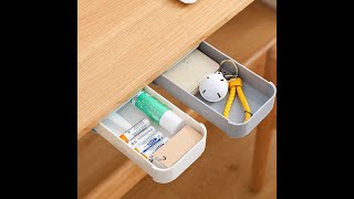 Self Adhesive Under Desk Drawer Organizer