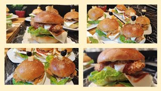 Chicken burger 🍔  على طريقتي الخاصة مع تتبيلة دجاج 🍗 خطيرة مقرمشة     متشبعوش منها 🍔🍔😋😋