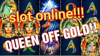 slot machine, queen off gold,superslotmania, slot casino"