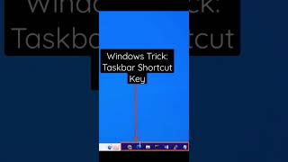 Windows Trick:Taskbar Shortcut Key