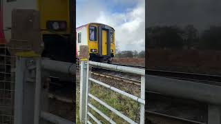 Tfw Class 150245 Passes Drope Road Crossing St Fagans #transport #uk #wales #railway #train #tfw