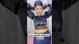 #youtubeshorts last minute outfit for Diwali #happydiwali#diwali2022#jvstyle