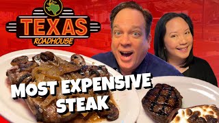 We Ate the Most EXPENSIVE Steak at Texas Roadhouse 🥩