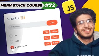 Todo List App using HTML , CSS , JAVASCRIPT | MERN STACK EP - 72 | Pakistani Developer