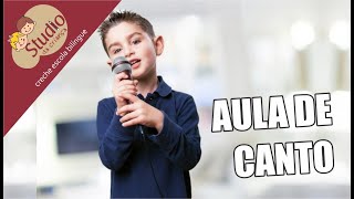 Aula de canto - Studio da Criança