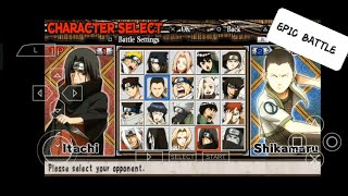 Itachi Uchiha vs Shikamaru Nara - Pertarungan Epik di Tag Battle Ultimate Ninja!