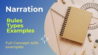 Narration in English Grammar |Rules |Types | Narration Direct and Indirect with example