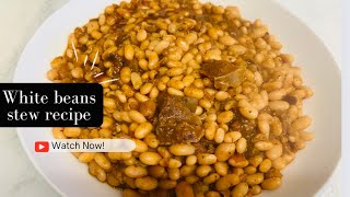 A MUST TRY BEANS STEW RECIPE/CAMEROON WHITE BEANS RECIPE|HOW TO MAKE BEANS STEW🇨🇲