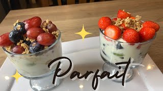 HEALTHY PARFAIT / YOGHURT FRUIT CUP / EFE FOOD KITCHEN