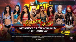 Summerslam 2023 : The Sailor's Twins (c) vs. The IIconics vs Indi Hartwell & Liv vs Amber & Barry