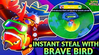 TALONFLAME 🔥 BRAVE BIRD 🕊️ CAN STEAL EVERY OBJECTIVES | POKEMON UNITE | TALONFLAME GAMEPLAY