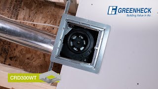 Greenheck - Ceiling Radiation Damper / Ceiling Exhaust Installation