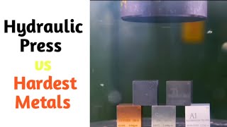 hydraulic Press vs hardest metals | #shorts