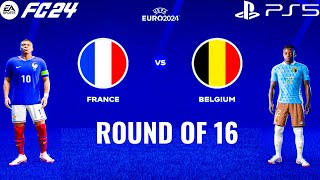 FC 24 - France vs Belgium - EURO 2024 Round Of 16 Matchday | PS5™ [4K60]