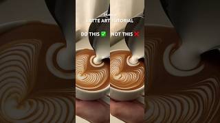 Latte art tutorial #shorts #latteart #coffee