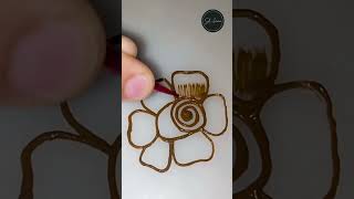 Simple flower mehandi design| #sd__henna #hennaart #beginners #ytshort