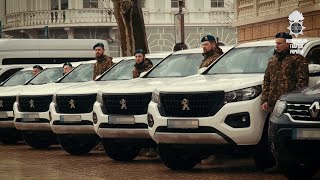 Гвардійці отримали від Одеської міської ради автівки для захисту українського неба