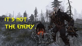 The Witcher 3 Next Gen Sign Enhanced Mod: Magic Spells - Tome of Fire Entity (Boss Fight)