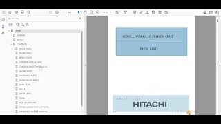 Hitachi KH300-2 Hydraulic Crawler Crane Parts Catalog