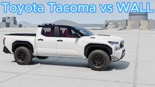 Toyota Tacoma vs WALL 4K - 200km/h - BeamNG Drive 2024