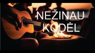 NEŽINAU KODĖL - Su gitara prie laužo 🎸 Gitaros pamokos. Mokomės groti gitara!