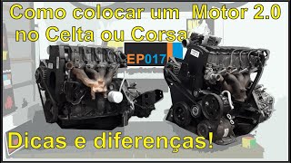 Motores GM 2.0 x 1.0 | diferenças entre eles e detalhe para adaptação - BURNOUT 017