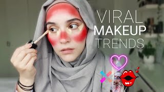 FULL FACE OF VIRAL TIKTOK MAKEUP TRENDS