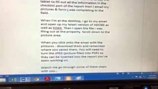 Home Inspection Report Writing Directions