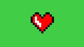 GREEN SCREEN PIXEL ANIMATION HEART