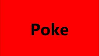 Cartoon poke sound effect