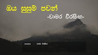 Oya Susum Pawan - Chamara Weerasinghe | Sinhala Song | Old Song