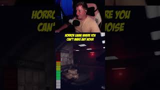 Horror Game Where You Can't Make Noise #funny #scary #horror #panicore #shorts #twitch #streamer