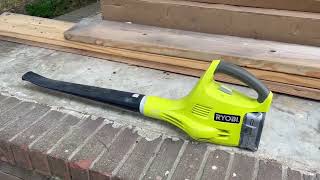 Ryobi ONE+  Cordless Leaf Blower Review