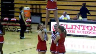 Clinton High School Freshmen Cheerleaders 2009 Iowa