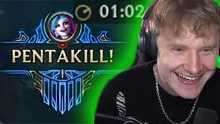 PENTAKILL w PIERWSZEJ MINUCIE GRY!!!