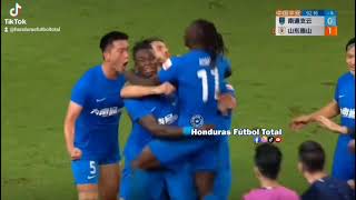 Quinto gol de Rubilio Castillo con el Nantong Zhiyun en la Super Liga China.