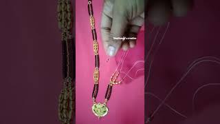 Mangalsutra design making at home-87 #shorts