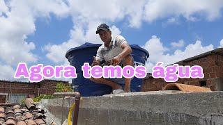 Diário de obra : Colocamos a caixa d'água 🙏🏻🙌🏼