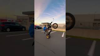 Hit The Streets With Style ☝️ #youtubeshorts #shorts #supermoto #motorcycle #stunt #rider #wheelie