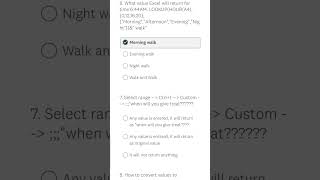 Excel Quiz #shorts #quiz #excel #shortsviral #viralshort