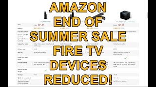 SPECIAL OFFERS: Fire TV Devices Reduced in End of Summer Sale