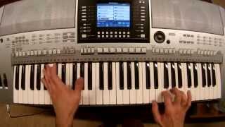 Calvin Harris ft Ellie Goulding - Outside - piano keyboard synth cover by LIVE DJ FLO