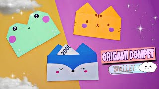 Cara membuat Dompet dari Kertas tanpa Lem | How to make a cut paper wallet | Dompet Kertas