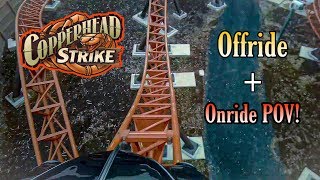 Copperhead Strike FULL HD Offride + Front Row POV | Carowinds 2019