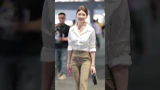 beautiful girl chinese street fashion  #shorts #trending #trendingshorts #shortvideo #beautiful