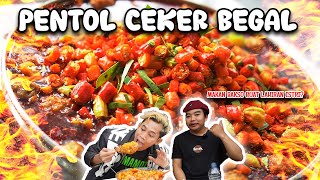 CHALLENGE MAKAN PENTOL CEKER BEGAL SUPER PEDAS! DEMI LAHIRAN ISTRI